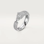 CARTIER Panthere de Cartier White Gold Paved Diamonds Дамски Пръстен, снимка 10