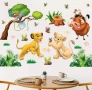 Цар Лъв Тимон Симба Нала самозалепващ стикер лепенка за стена мебел прозорец детска стая детски, снимка 1