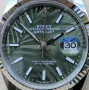 Rolex Datejust 36mm Steel Olive Green Palm Motif Automatic Дамски Различни Варианти, снимка 6