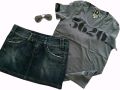 Pepe Jeans дънкова пола и G-Star raw тениска. Поличка, снимка 1 - Поли - 46007593
