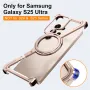 Минималистичен калъф за телефон Samsung Galaxy S25 Ultra, въртяща се на 360° стойка, снимка 2