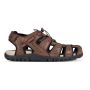 Италиански сандали обувки Geox Strada Logo Sandals Brown Black, снимка 1