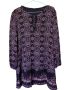 Дамска блуза с подплата и абстрактна щампа Bershka, 77х49 см, M, снимка 1 - Блузи с дълъг ръкав и пуловери - 45480747