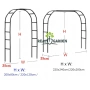 Декоративна градинска пергола тип арка – Опора за рози, лози и зеленчуци, устойчива на атмосферни ус, снимка 8