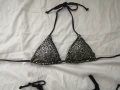Нов комплект дамски бански от две части с блестящи пайети р-р M, снимка 9