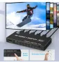 HDMI превключвател 4K 120Hz 8K 60Hz, 5 In 1 Out HDMI Splitter Switch with IR Remote, 5 Port HDMI 2.1, снимка 7