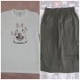 НОВ комплект от тениска и пола с висока талия М размер, Спиди, снимка 1 - Комплекти - 46040133