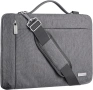TECHGEAR защитен калъф за лаптоп 15.6 инча, с дръжка, презрамка и джобове, водоустойчив, сив, снимка 1