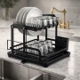 Сушилник за съдове с оттичане на водата, XXL, снимка 1