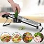 Ръчно ренде за зеленчуци Mandoline Dial Slicer кухненско ренде неръждаема стомана, снимка 2