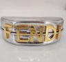 Дамска чанта Fendi silver nano fendigraphy репликариплика, снимка 7