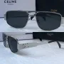 Celine 2024 дамски слънчеви очила овални два цвята сребърни златни, снимка 4