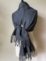 Мъжки, сив шал от 100 % агнешка вълна, снимка 1