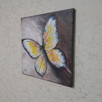 Картина Пеперуда  40/40см., снимка 3 - Картини - 42301943