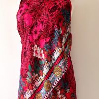 Desigual червена авангардна рокля , снимка 2 - Рокли - 45452859