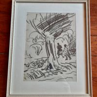Рисунка с молив на худ. Златю Бояджиев, снимка 1 - Антикварни и старинни предмети - 45341742