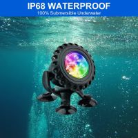 NATPOW Pond Lights, RGB подводни прожектори, IP68 водоустойчиви, многоцветни, снимка 4 - Лед осветление - 45479383