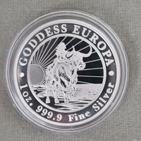 5000 francs 2023 1 oz silver Goddess Europa, снимка 1 - Нумизматика и бонистика - 45892293