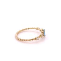 Златен дамски пръстен 1,38гр. размер:57 14кр. проба:585 модел:23799-3, снимка 3 - Пръстени - 45735746