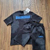 Страхотен мъжки екип от две части  BALENCIAGA  , нов с етикет,  размери S /M/ L/ XL/2XL, снимка 1 - Спортни дрехи, екипи - 45957447