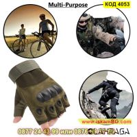 Тактически ръкавици без пръсти с протектор подходящи за различни видове спорт - КОД 4053, снимка 7 - Спортна екипировка - 45494562