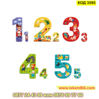 Пъзел Приказка в Числа 12345 включващ общо 16 части - КОД 3595, снимка 10 - Игри и пъзели - 45054454