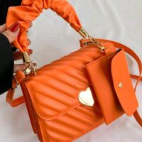Модерна чантичка в оранжево или розово , снимка 9 - Чанти - 45543579
