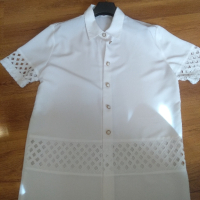 Бяла рокля туника риза , снимка 1 - Рокли - 45056370