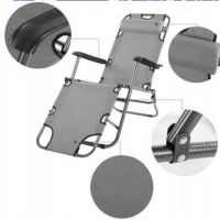 Сгъваем стол, шезлонг, легло 3 в 1, 178 см, снимка 3 - Други стоки за дома - 45749943