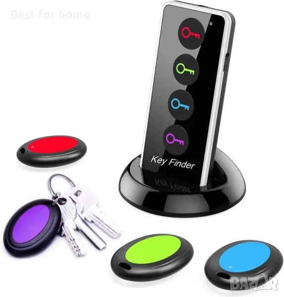 Локатор за ключове и предмети с 4 датчика Reyke Key Finder, снимка 1