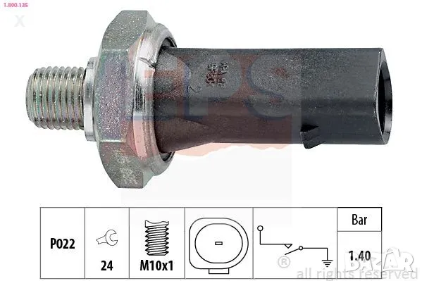 1.800.135 EPS ДАТЧИК НАЛЯГАНЕ МАСЛО AUDI  FORD PORSCHE SEAT SKODA VW  1990-2024  OE 06A919081J     , снимка 1