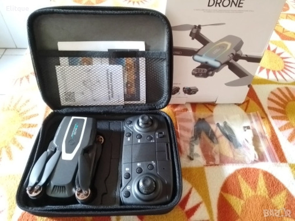 WIFI FPV професионален мини RC сгъваем дрон със 1080px камера, снимка 1