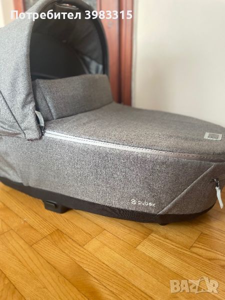 Кош за новородено Cybex Priam Lux CC PLUS R/Manhattan Grey, снимка 1