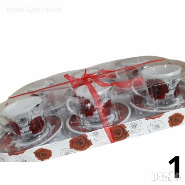 Керамичен сервиз за кафе/чай – Комплект от 12 броя, снимка 1