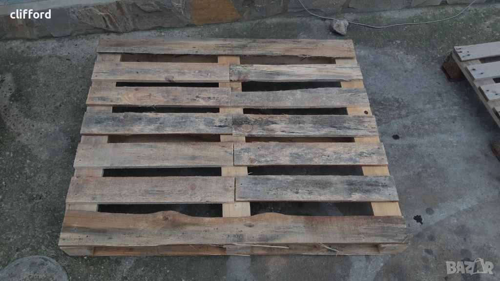 Дървен палет-115/95см, снимка 1