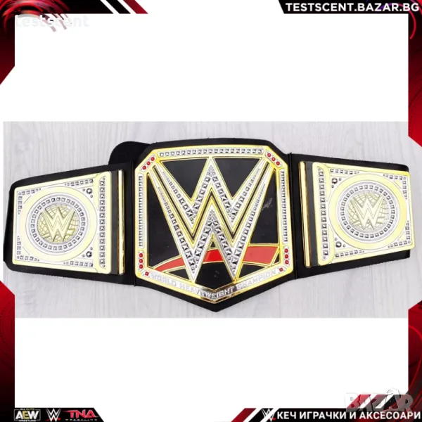 Шампионски пояс за деца WWE World Heavyweight Championship Undisputed световната титла в кеча Mattel, снимка 1