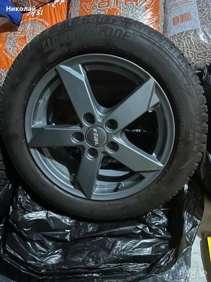 Джанти Rial за VAG с Зимни гуми 205/55/16 Bridgestone, снимка 1