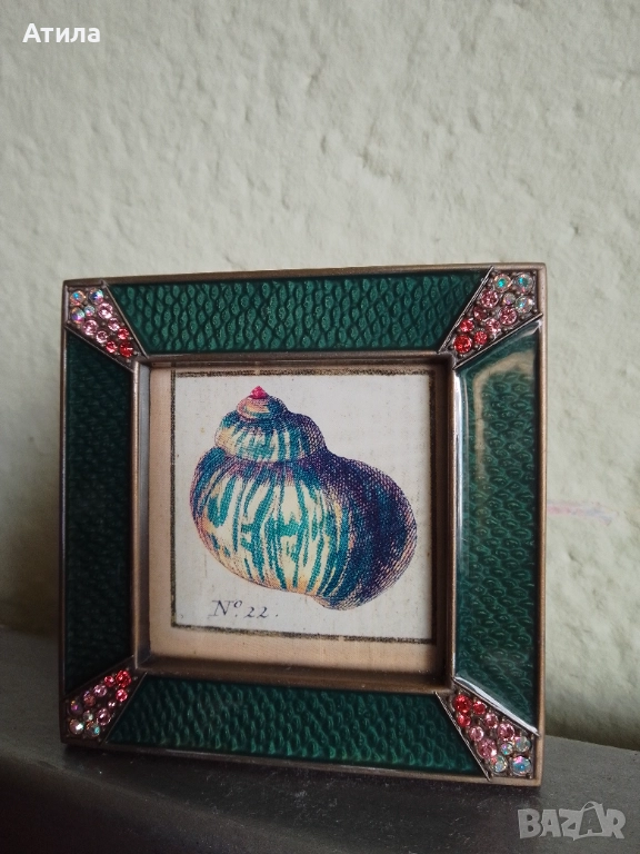 рамка за снимки месинг кристали Сваровски, снимка 1