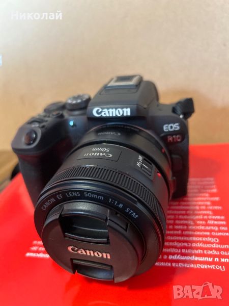 Фотоапарат Canon R10 + EF-EOS R адаптер, гаранция, снимка 1