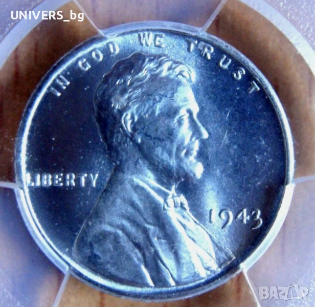 1 CENT 1943 PCGS MS65 , снимка 1