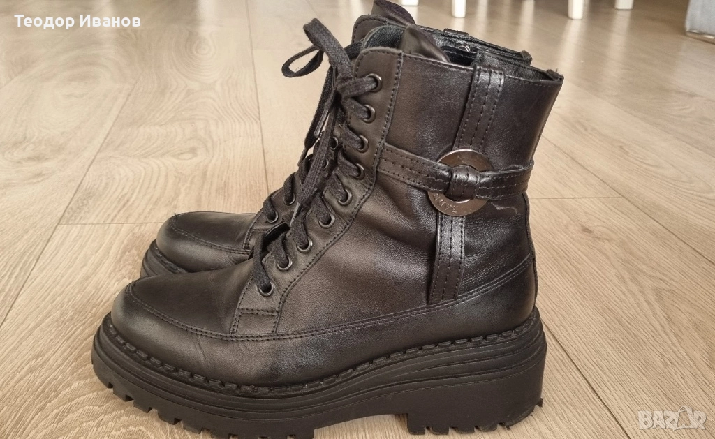 Дамски кубинки от естествена кожа, снимка 1