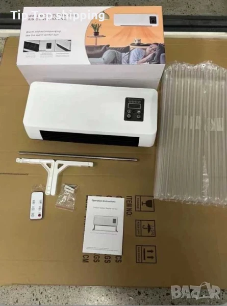 🔥 Стенна печка с вентилатор и терморегулатор – 2000W | За баня/гараж, снимка 1