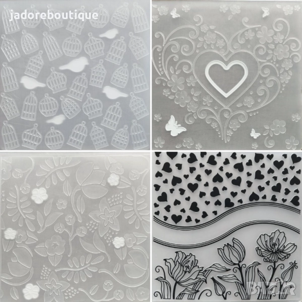 Папки за изрязване и релеф различни видове цветя, птици , снимка 1