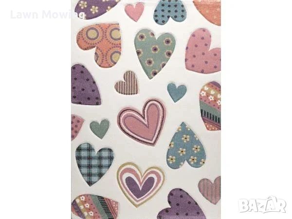 PASTEL HEARTS ДЕТСКИ КИЛИМ 120/170 СМ, снимка 1