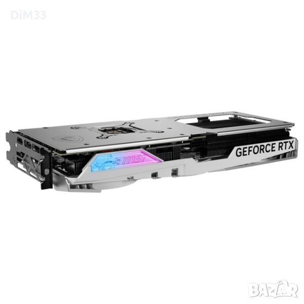 Видеокарта MSI GeForce RTX 4070 GAMING X SLIM WHITE 12G 192-bit, снимка 1