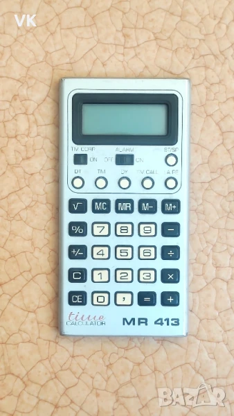 Заявени! 2 броя на цената на 1 калкулатор RFT MR 413 Time (ГДР)!, снимка 1