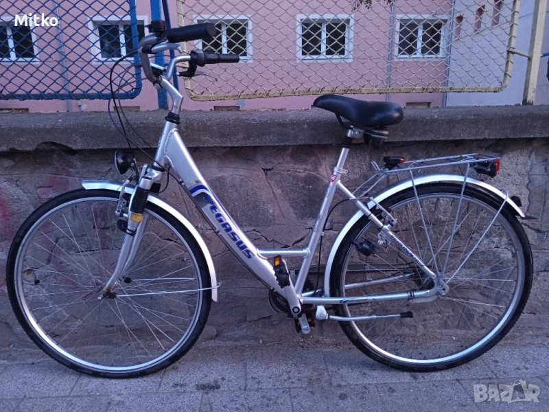 28 цола алуминиев велосипед с 7 скорости усилени капли амортисьори предни като нов , снимка 1