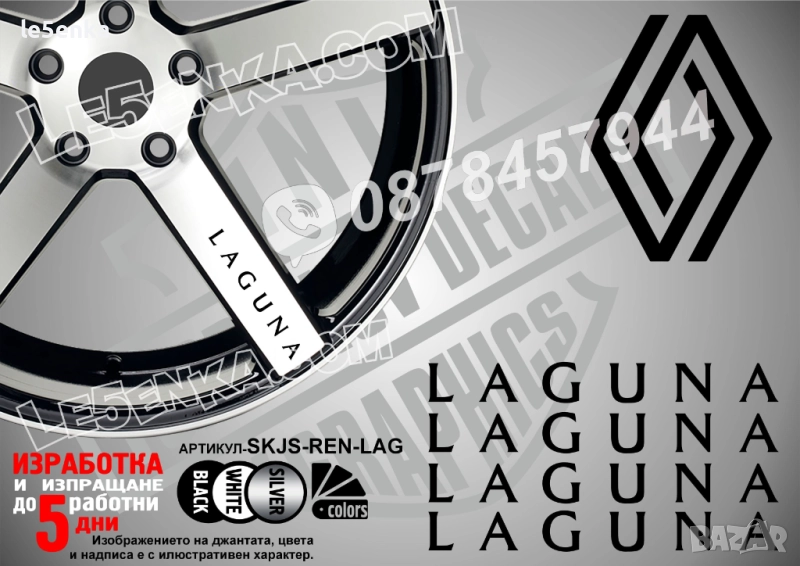 Renault Laguna надписи за спици, снимка 1