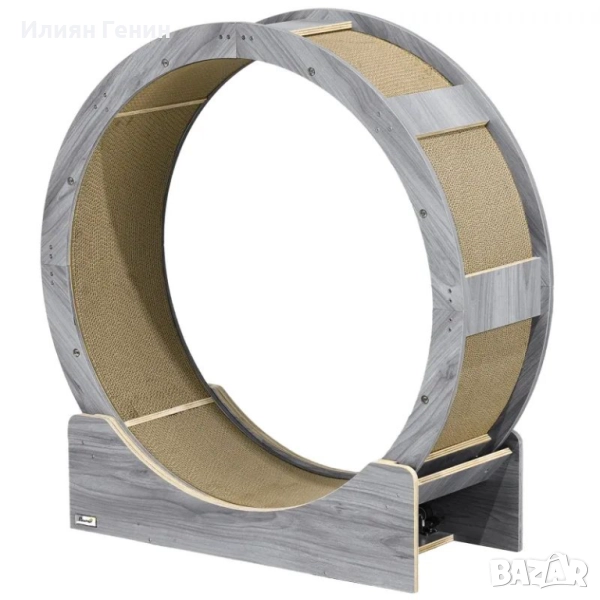 PawHut Колело за упражнения за котки, 91 см , снимка 1