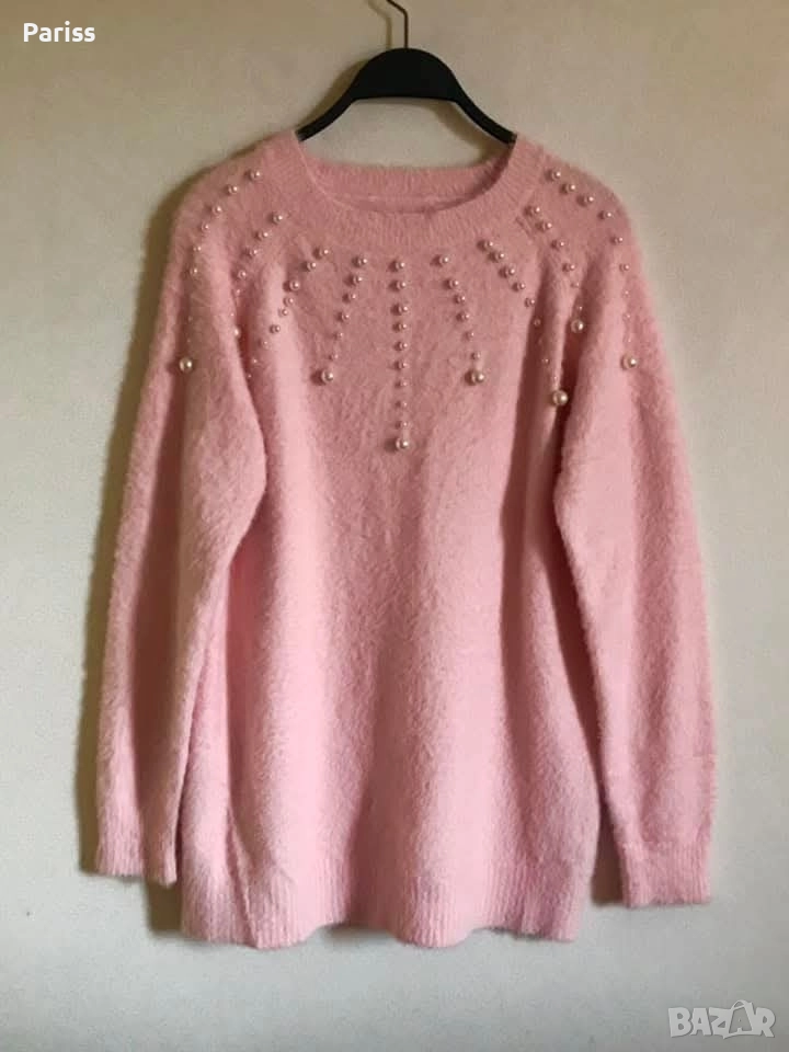 дамска блуза с перли, снимка 1